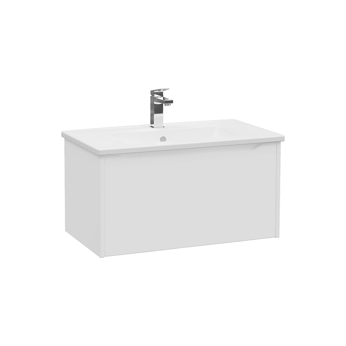 Integra Square Lavabo Dolabı, Mat Beyaz