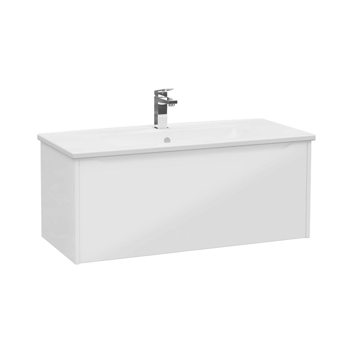 Integra Square Lavabo Dolabı, Parlak Beyaz