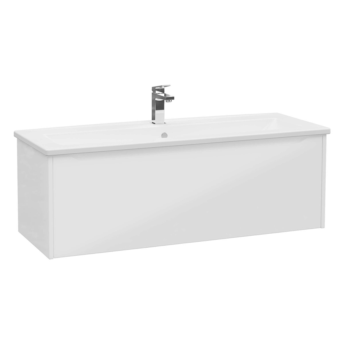 Integra Square Lavabo Dolabı, Parlak Beyaz
