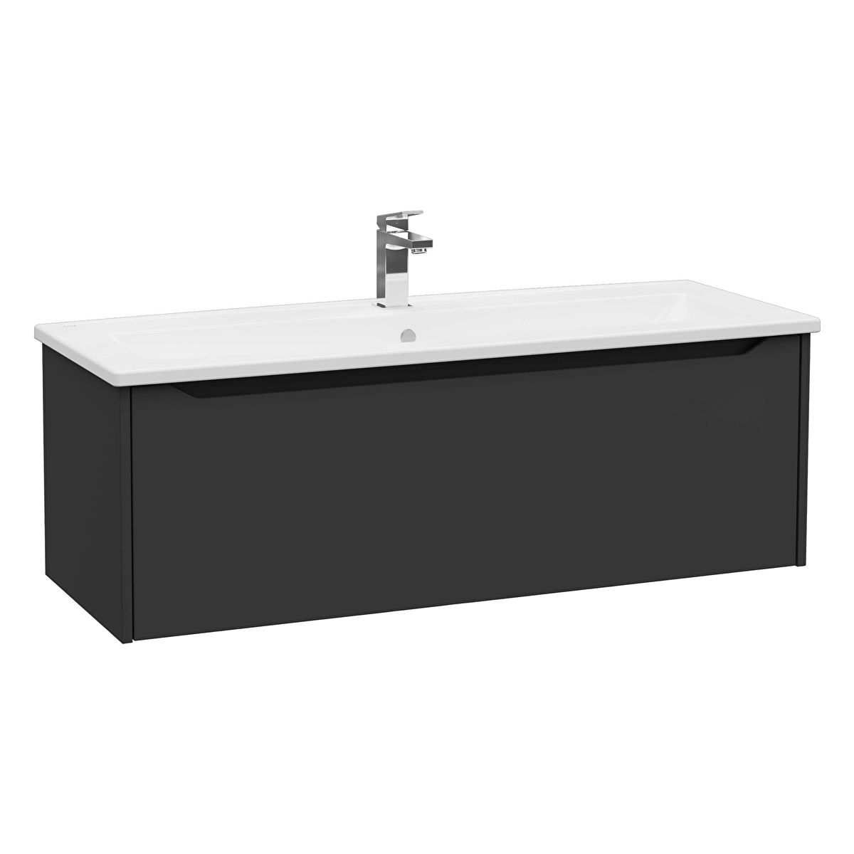 Integra Square Lavabo Dolabı, Mat Grafit