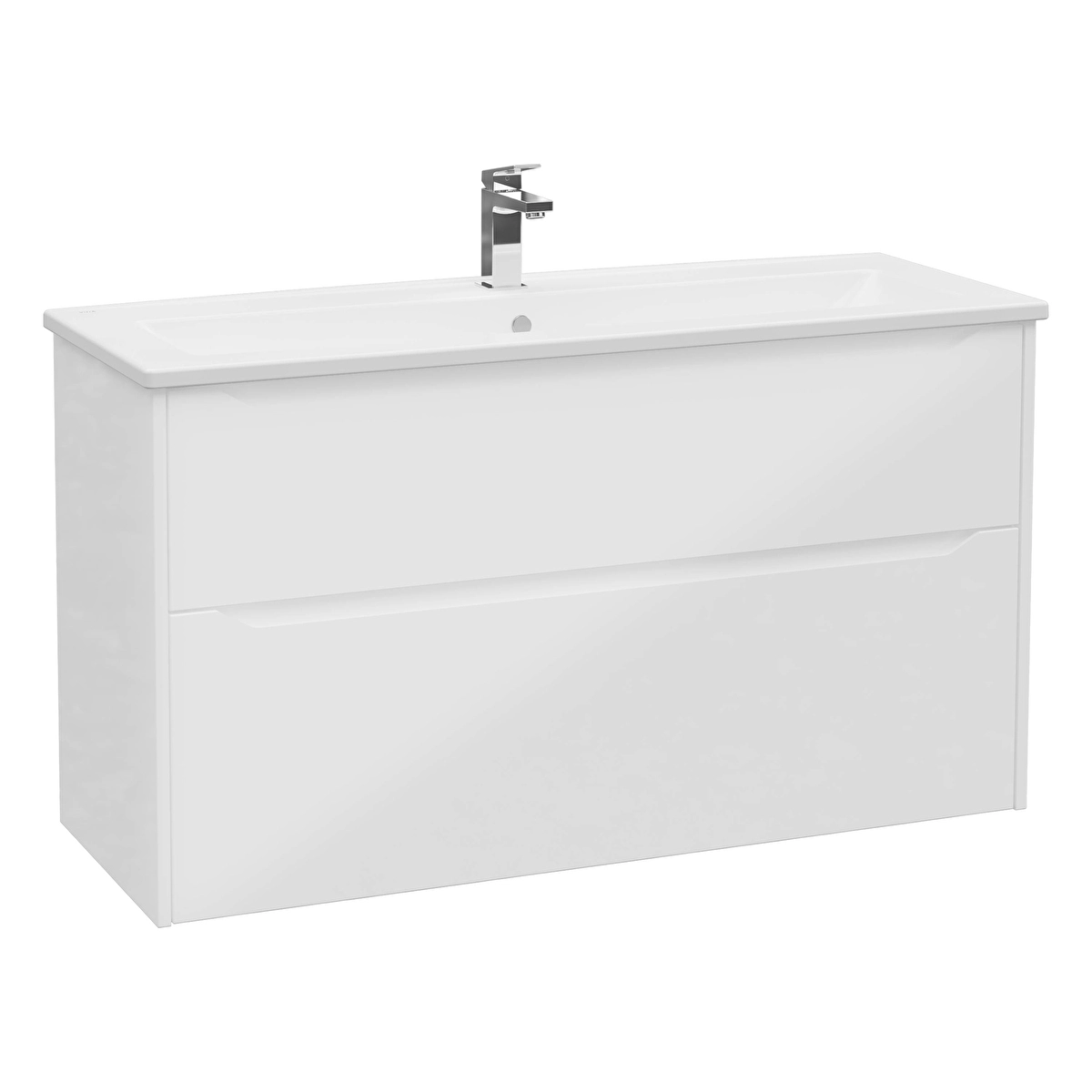 Integra Square Lavabo Dolabı, Parlak Beyaz