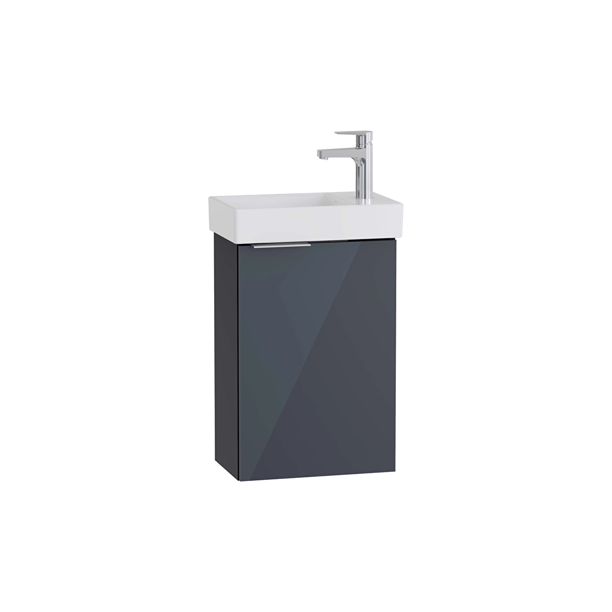 Mia Plus Square Lavabo Dolabı, Parlak Antrasit
