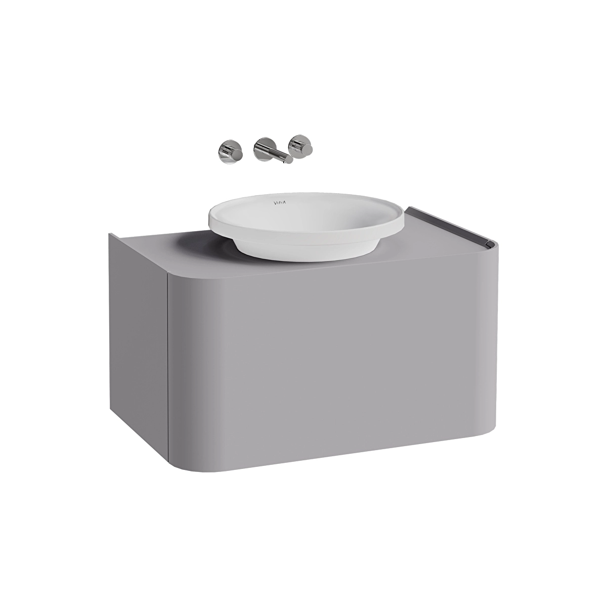 Glora Lavabo Dolabı, Mat Taş Gri