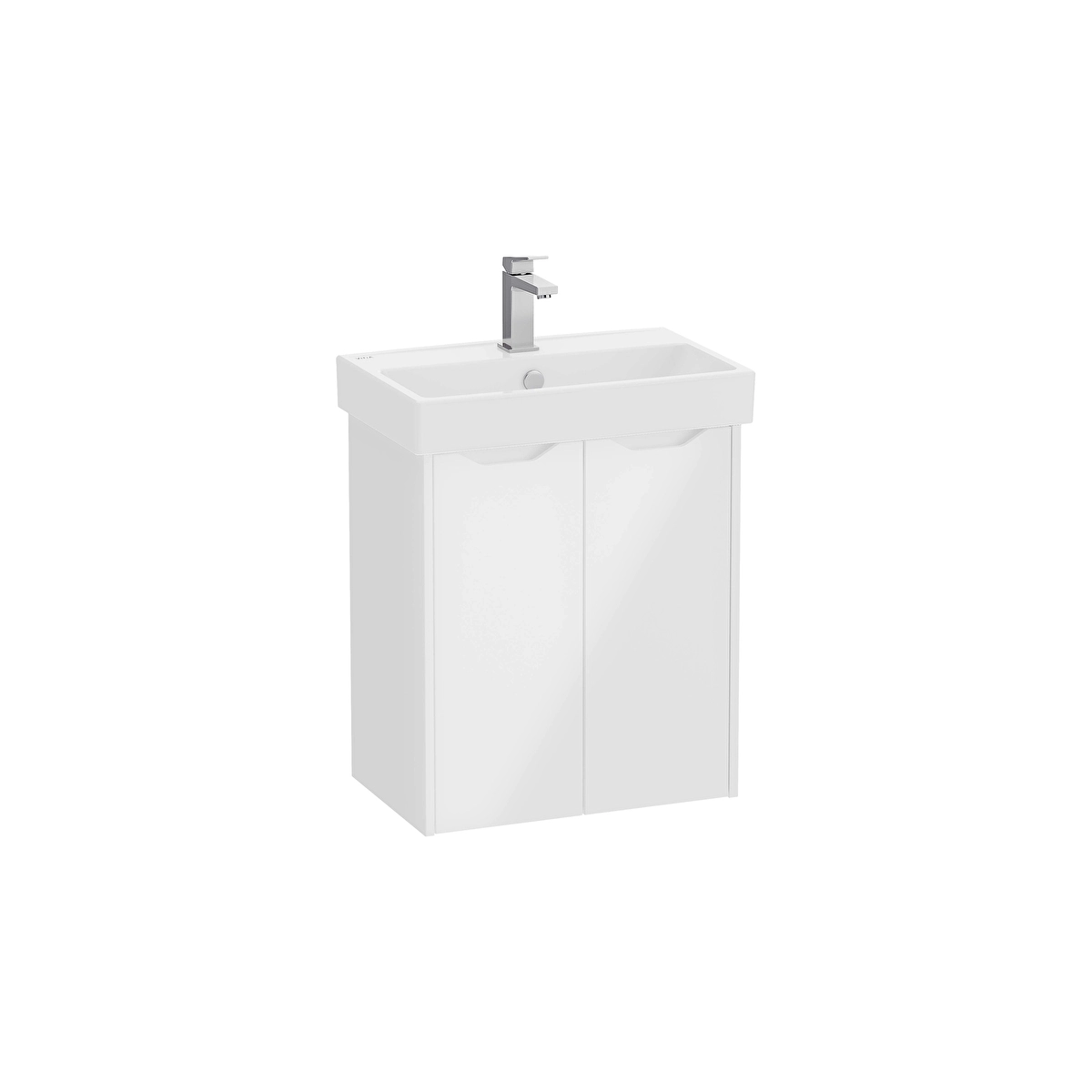 Integra Square Lavabo Dolabı, Parlak Beyaz
