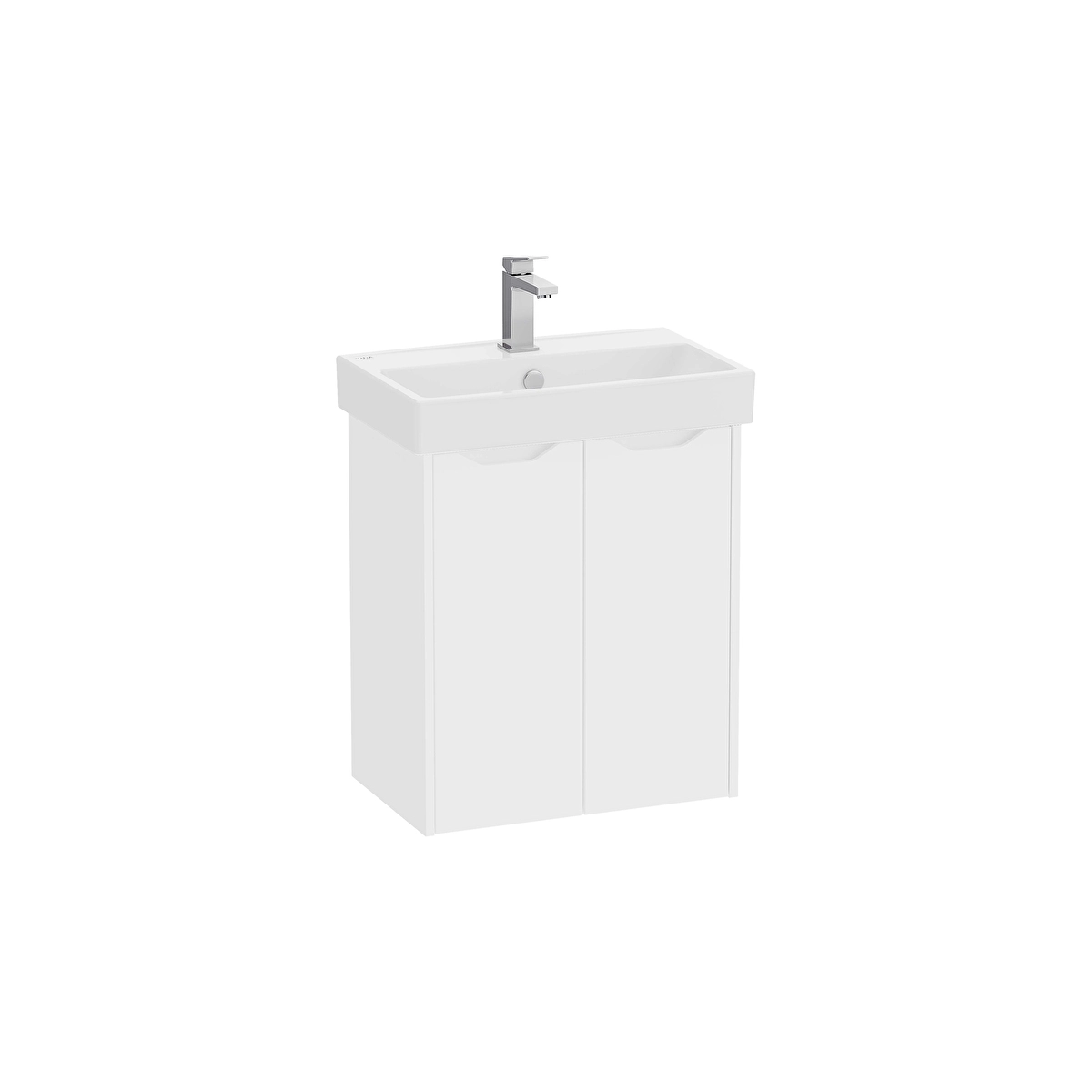 Integra Square Lavabo Dolabı, Mat Beyaz