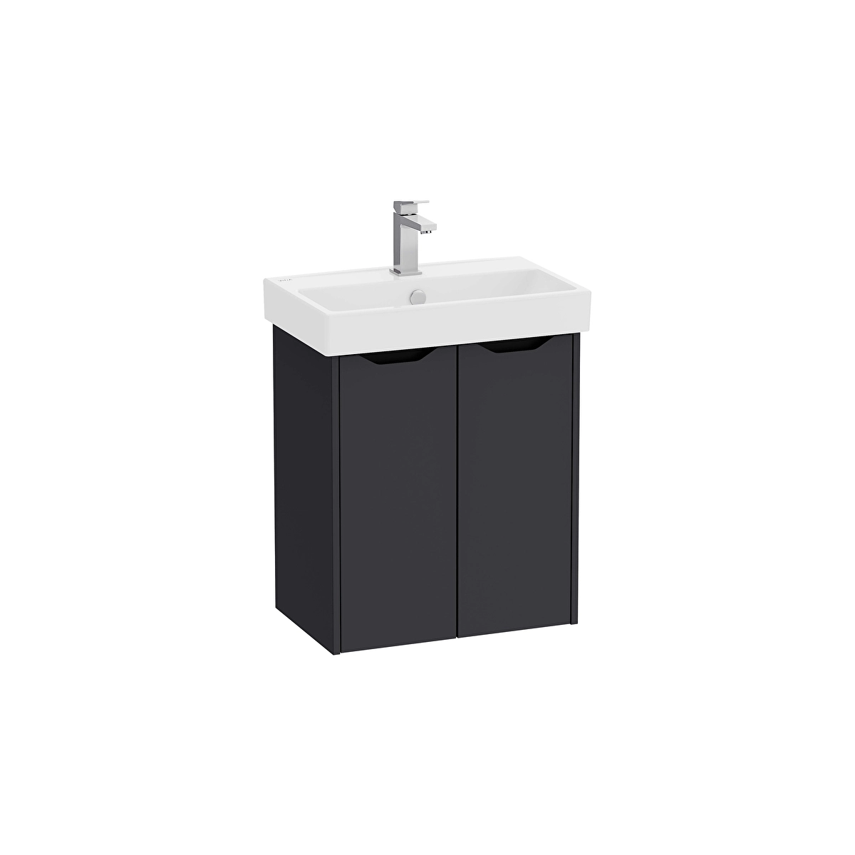 Integra Square Lavabo Dolabı, Mat Grafit