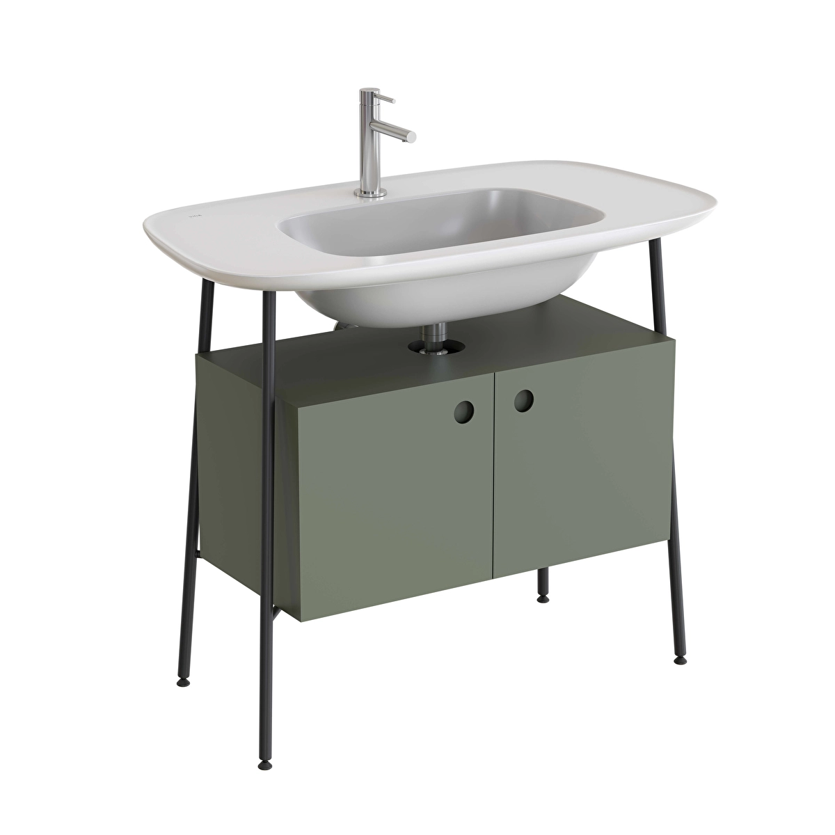 Plural Lavabo Dolabı, Retro Yeşil