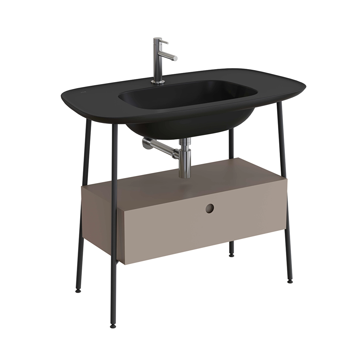 Plural Lavabo Dolabı, Mat Bej
