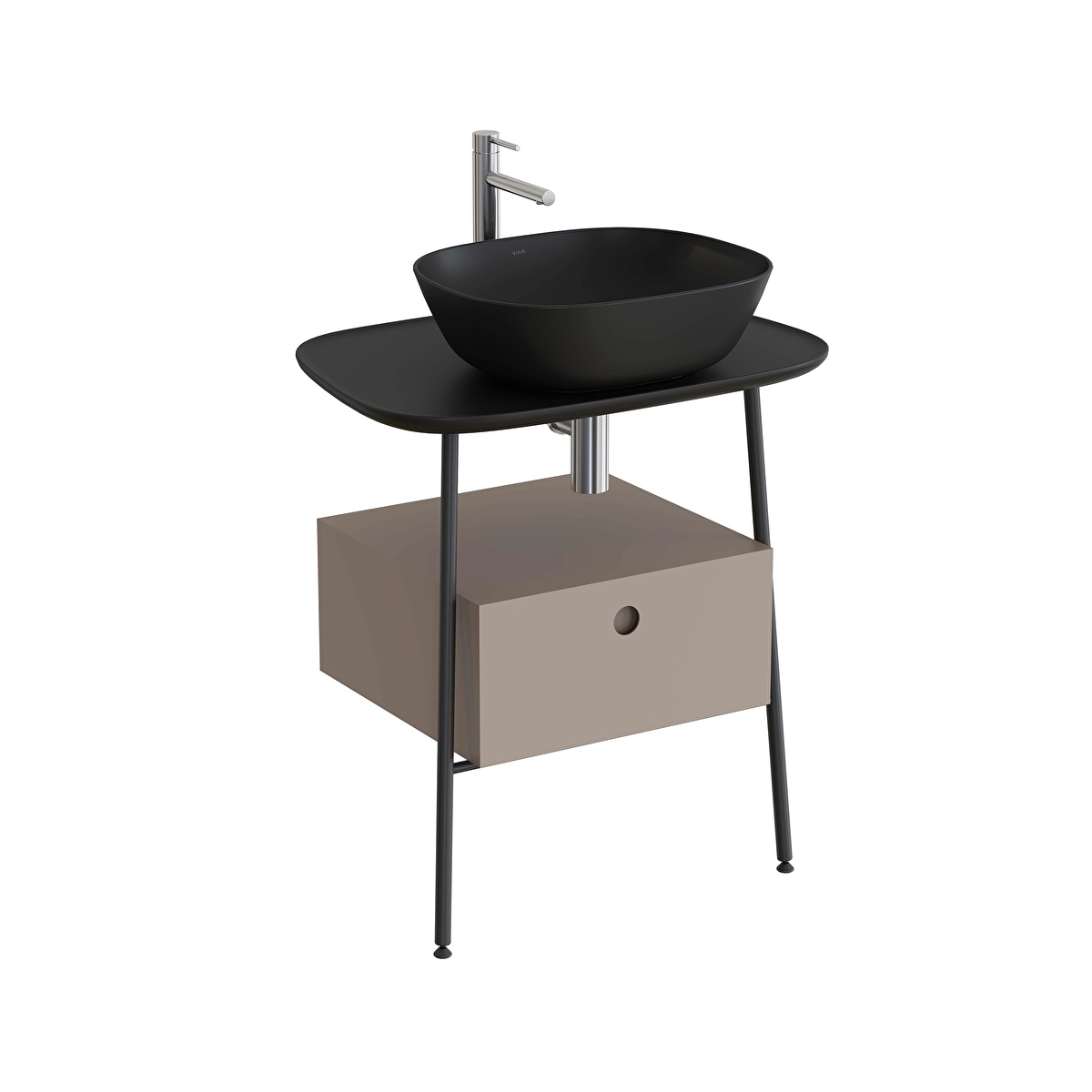 Plural Lavabo Dolabı, Mat Bej