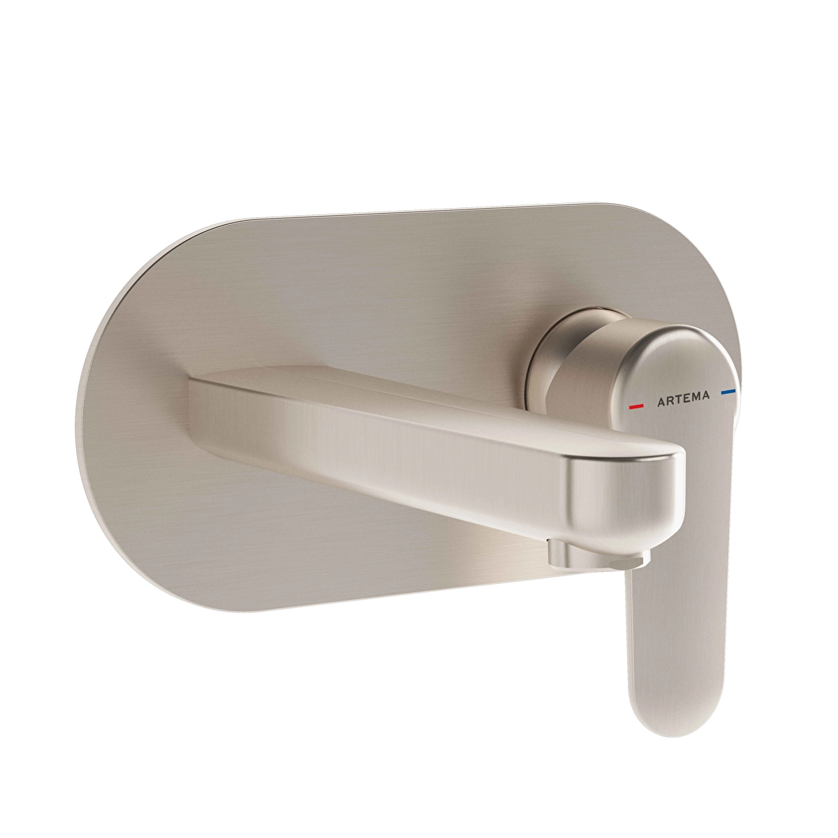 Root Round Ankastre Lavabo Bataryası, Fırçalı Nikel
