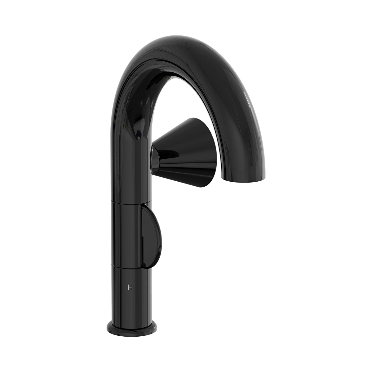 Liquid Lavabo Bataryası, Parlak Siyah