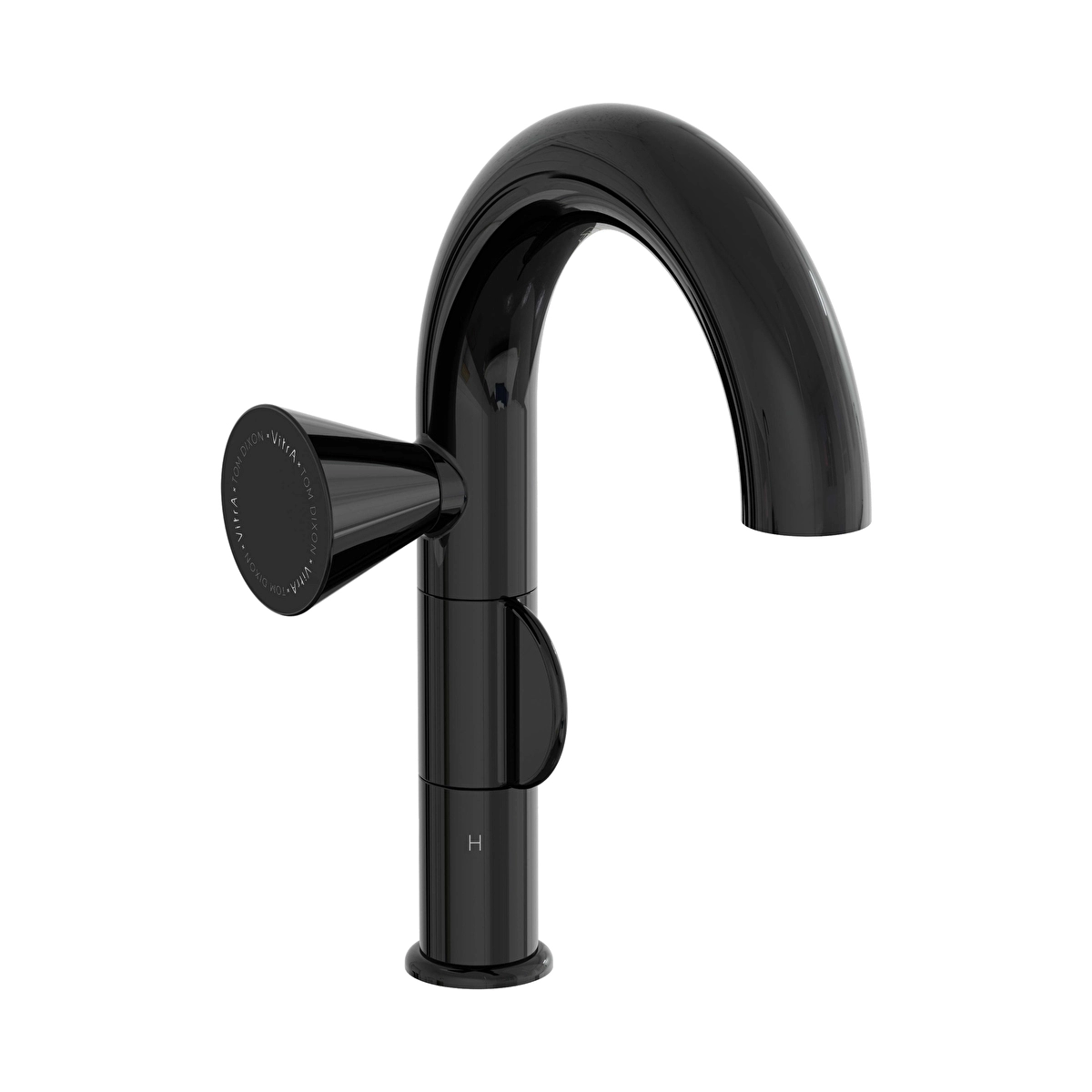 Liquid Lavabo Bataryası, Parlak Siyah