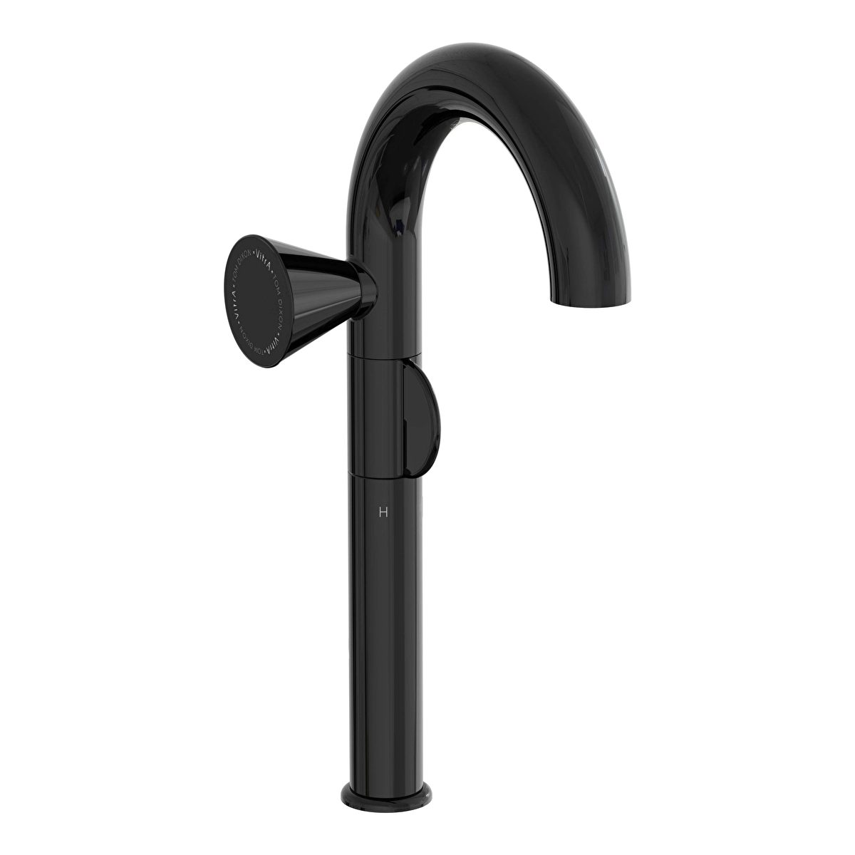 Liquid Lavabo Bataryası, Parlak Siyah