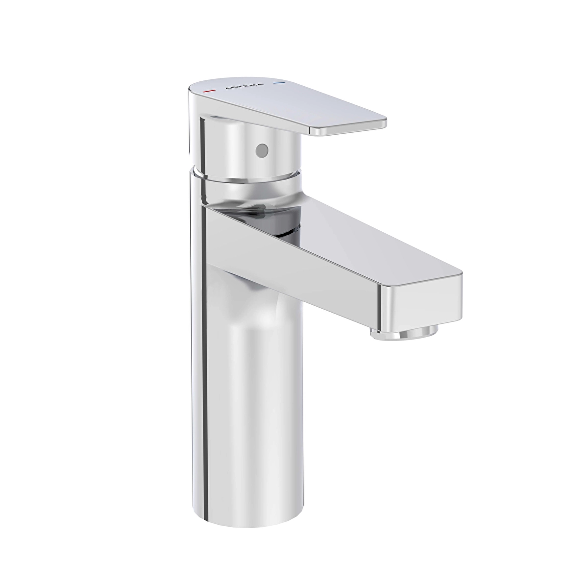 Flow Square Lavabo Bataryası, Krom