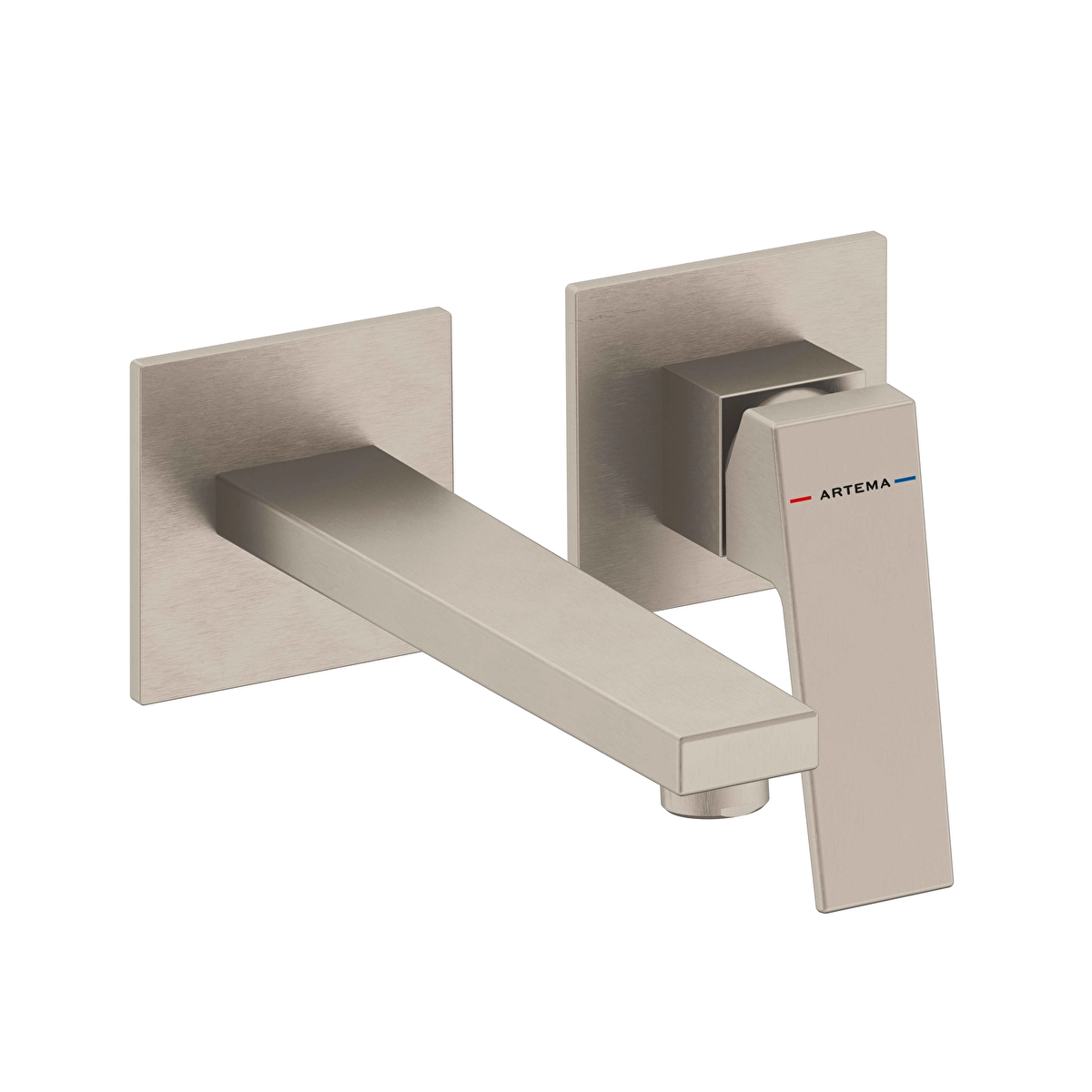 Minimax Square Ankastre Lavabo Bataryası, Fırçalı Nikel