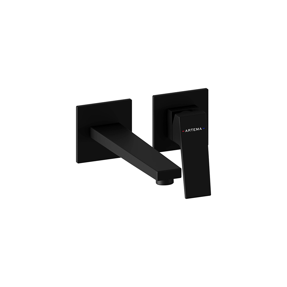 Minimax Square Ankastre Lavabo Bataryası, Mat Siyah