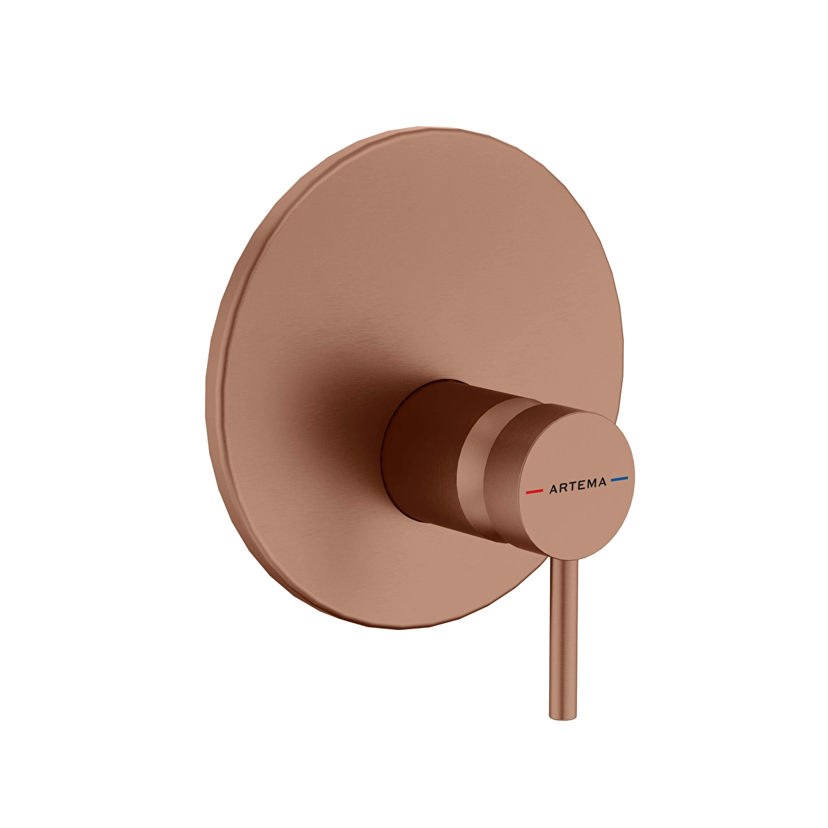 Minimax Round Ankastre Duş Bataryası, Fırçalı Soft Bakır