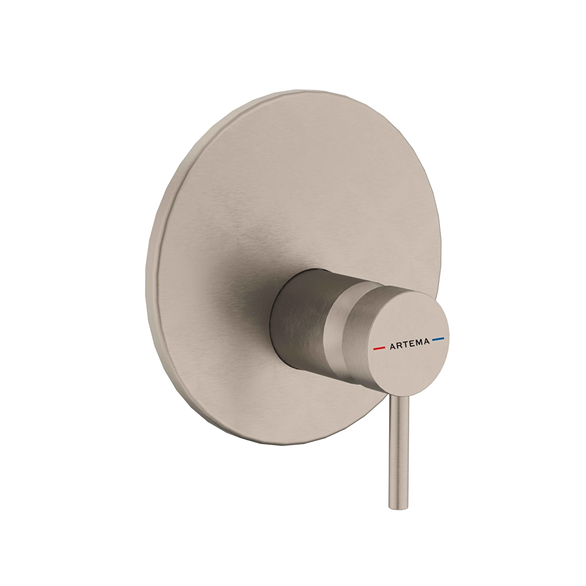 Minimax Round Ankastre Duş Bataryası, Fırçalı Nikel