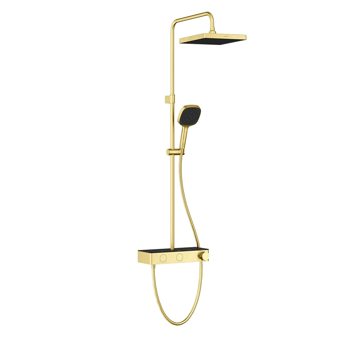 Core Square Duş Sistemi, Fırçalı Altın